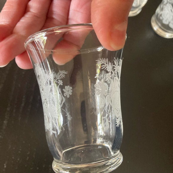 Vintage Mid 20th Century 4 Shot Glass One Size Clear - Picture 4 of 11